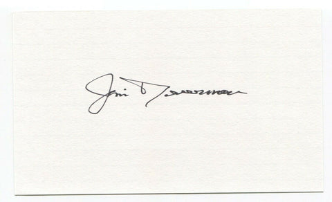 Jim Deverman Signed 3x5 Index Card Autographed John JFK Assassination Funeral