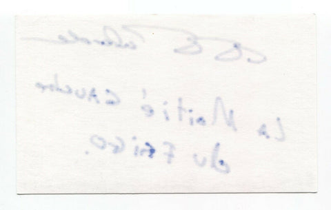 Philippe Falardeau Signed 3x5 Index Card Autographed Signature Director