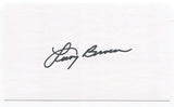 Larry Brown Signed 3x5 Index Card Autographed MLB Baseball Cleveland Indians