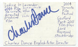 Charles Dance Signed 3x5 Index Card Autographed Signature Game of Thrones Tywin