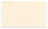 Harry Gallatin Signed 3x5 Index Card NBA Basketball Autographed HOF