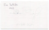 Jim Bethke Signed 3x5 Index Card Autographed Signature New York Mets Baseball
