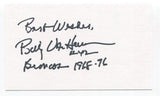 Billy Van Heusen Signed 3x5 Index Card Autograph Football NFL Denver Broncos