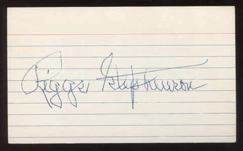 Riggs Stephenson Signed 3x5 Index Card Vintage Autographed Baseball Signature