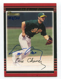 2002 Bowman Chrome Eric Chavez Signed Baseball Card Autograph AUTO #22 048/301