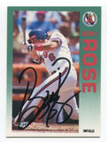 1992 Fleer Bobby Rose Signed Card MLB Baseball Autographed #68