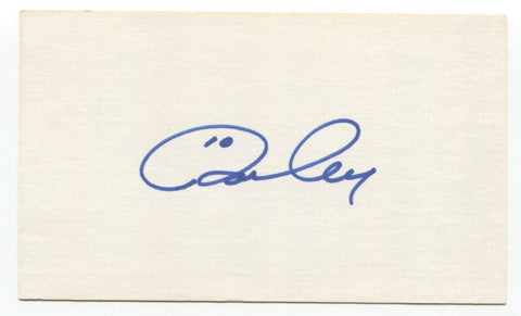 Ron Cey Signed 3x5 Index Card Baseball Autographed Signature