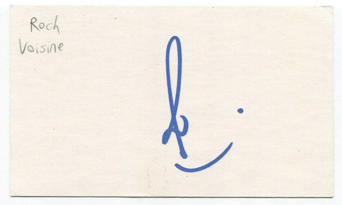 Roch Voisine Signed 3x5 Index Card Autographed Signature Singer Songwriter