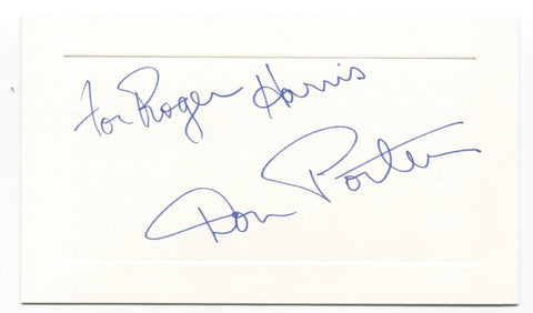 Don Porter Signed Card Autographed Signature Gidget
