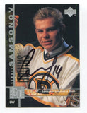 1998 Upper Deck Sergei Samsonov Signed Card Hockey NHL AUTO #219 Boston Bruins