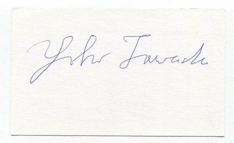 Yoko Tawada Signed 3x5 Index Card Autographed Signature Author Writer