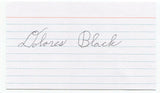 Dolores Black Signed 3x5 Index Card Autographed Apollo 11 American Flag Maker