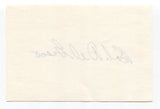 Bob Bobby Del Greco Signed 3x5 Index Card Autographed Baseball