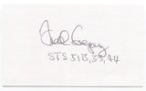 Frederick Gregory Signed 3x5 Index Card Autographed Space NASA Astronaut