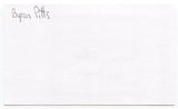 Byron Pitts Signed 3x5 Index Card Autographed Journalist 60 Minutes