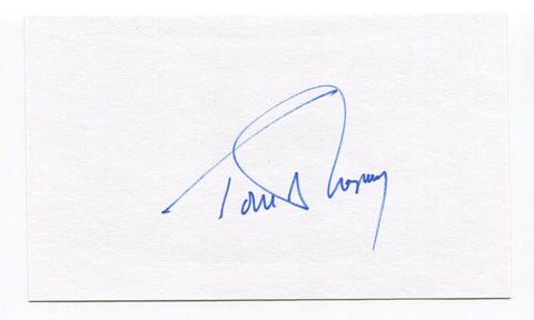 Tom Shopay Signed 3x5 Index Card Autographed MLB Baseball New York Yankees