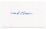 Mark Brown Signed 3x5 Index Card Autographed Nasa Astronaut STS-28 STS-48