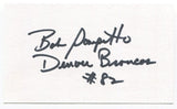 Bob Scarpitto Signed 3x5 Index Card Autographed NFL Football Denver Broncos