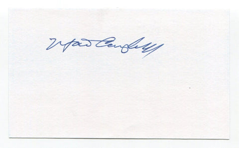 Marion Campbell Signed 3x5 Index Card Autographed Football San Francisco 49ers