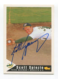 1994 Classic Modesto A's Scott Spiezio Signed Card Baseball Autographed AUTO #22