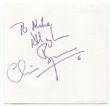 Christopher Biggins Signed Page Autographed Signature Inscribed "To Mike" 