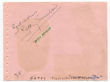 Betty Sinclair Signed Vintage Album Page Autographed Actress Mister Peepers