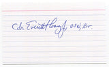 Everett Alvarez Jr. Signed 3x5 Index Card Autographed Signature Vietnam POW