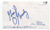 Gail O'Grady Signed 3x5 Index Card Autograph Signature Actress