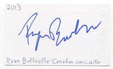 Ryan Belleville Signed 3x5 Index Card Autographed Signature Actor