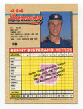 1992 Bowman Benny Distefano Signed Card Baseball Autographed AUTO #414