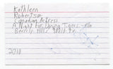 Kathleen Robertson Signed 3x5 Index Card Autographed Signature Actress 90210