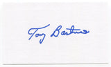 Tony Bartirome 3x5 Index Card Autographed Signature Pittsburgh Pirates