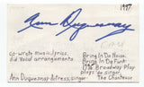 Ann Duquesnay Signed 3x5 Index Card Autograph Signature Actress Singer