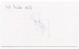 Sal Bando Signed 3x5 Index Card Autographed Athletics World Series Champion MLB