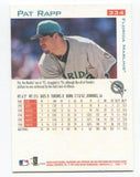 1997 Fleer Pat Rapp Signed Card Baseball MLB Autographed AUTO #334