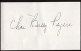 Charles Buddy Rogers Signed Index Card Signature Vintage Autographed AUTO 