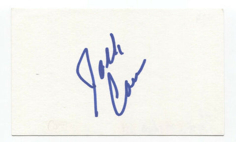 Jack Coen Signed 3x5 Index Card Autographed Signature Actor Comedian