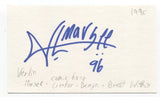 Verlin Marcee Signed 3x5 Index Card Autograph Signature Comic Book Artist