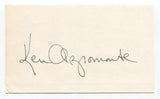 Ken Aspromonte Signed Index Card Autographed Baseball MLB Boston Red Sox