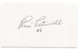 Rico Petrocelli Signed 3x5 Index Card Autographed MLB Baseball Boston Red Sox