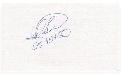 Sidney Gutierrez Signed 3x5 Index Card Autographed Space NASA Astronaut