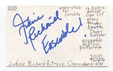 Judine Richard Signed 3x5 Index Card Autographed Actress Malcolm X