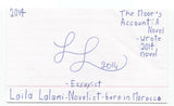 Laila Lalami Signed 3x5 Index Card Autographed Signature Author Writer