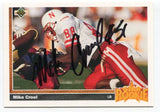 1991 Upper Deck Mike Croel Signed Card Football NFL Autographed AUTO #4