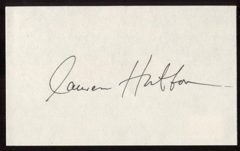 Lauren Hutton Signed Index Card Signature Autographed AUTO