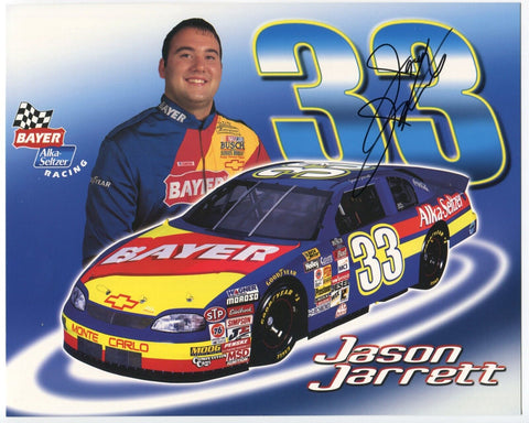 Jason Jarrett Signed 8x10 Photo NASCAR Racing Race Car Driver