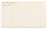 Felix Mackiewicz Signed 3x5 Index Card Baseball Autographed Signature Athletics