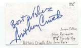 Anthony Crivello Signed 3x5 Index Card Autographed Signature Actor