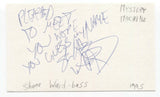 Mystery Machine - Shane Ward Signed 3x5 Index Card Autographed Signature