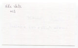 Mike White Signed 3x5 Index Card Autograph Baseball MLB Houston Colt .45s